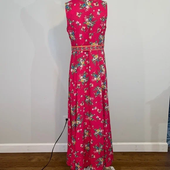 NWT New York & Company Women’s Sleeveless Maxi Wrap Around Floral Dress Size S - Picture 3 of 9